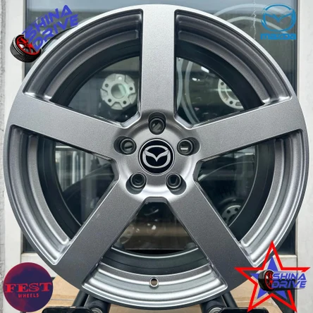 Литые диски Fest Mazda Gloss Silver  7.5x18 5x114.3